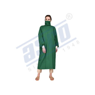 Surgeon Gown with Joined Mask