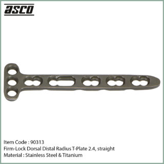 90313-Firm-Lock-Dorsal-Distal-Radius-LCP-Orthopedic-T-Plate-2.4,-straight