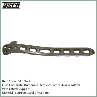 641-Firm-Lock-Distal-Humerous-LCP-Orthopaedic-Plate,-Dorso-Lateral-With-Lateral-Support