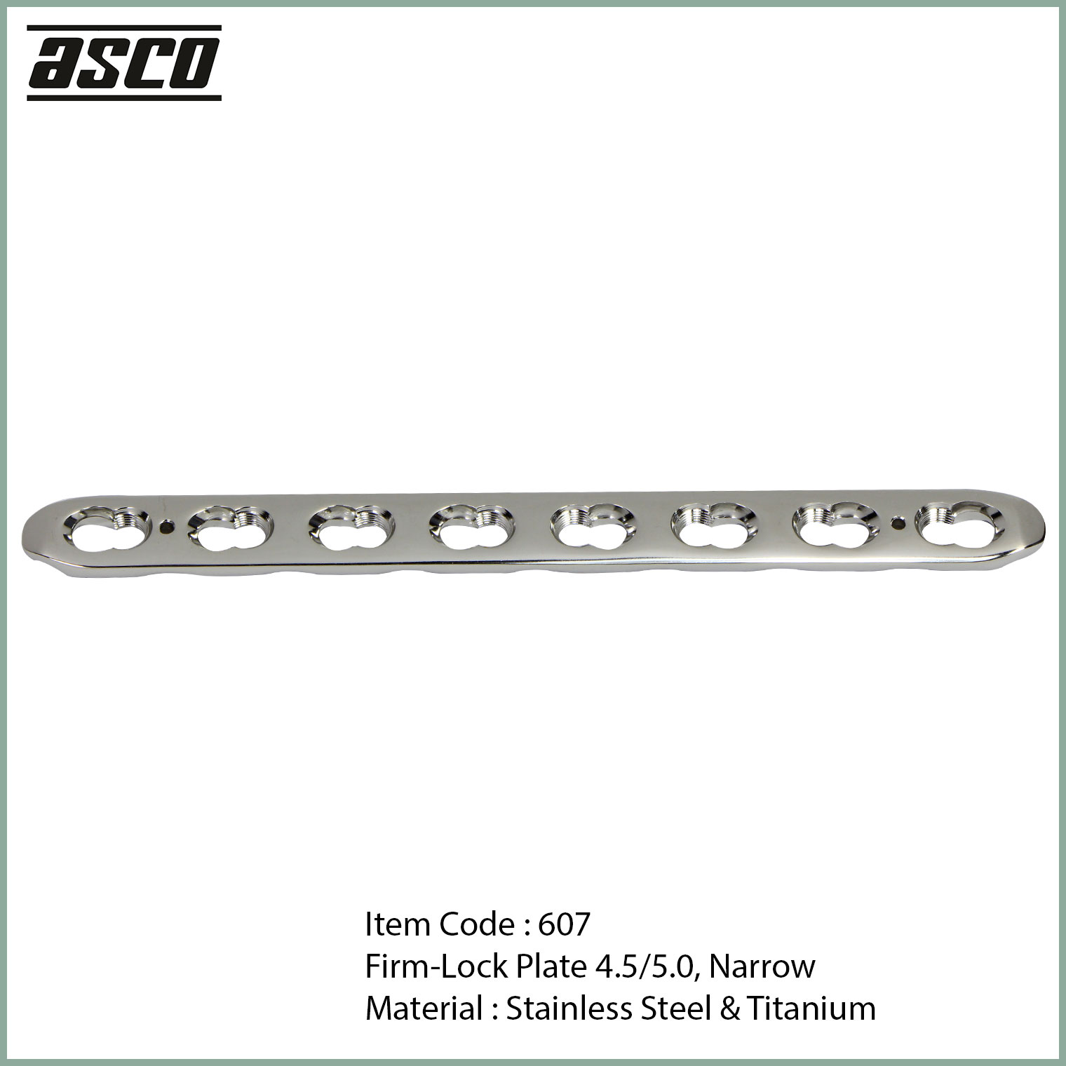 607-Narrow-LCP-Locking-Orthopedic-Plate